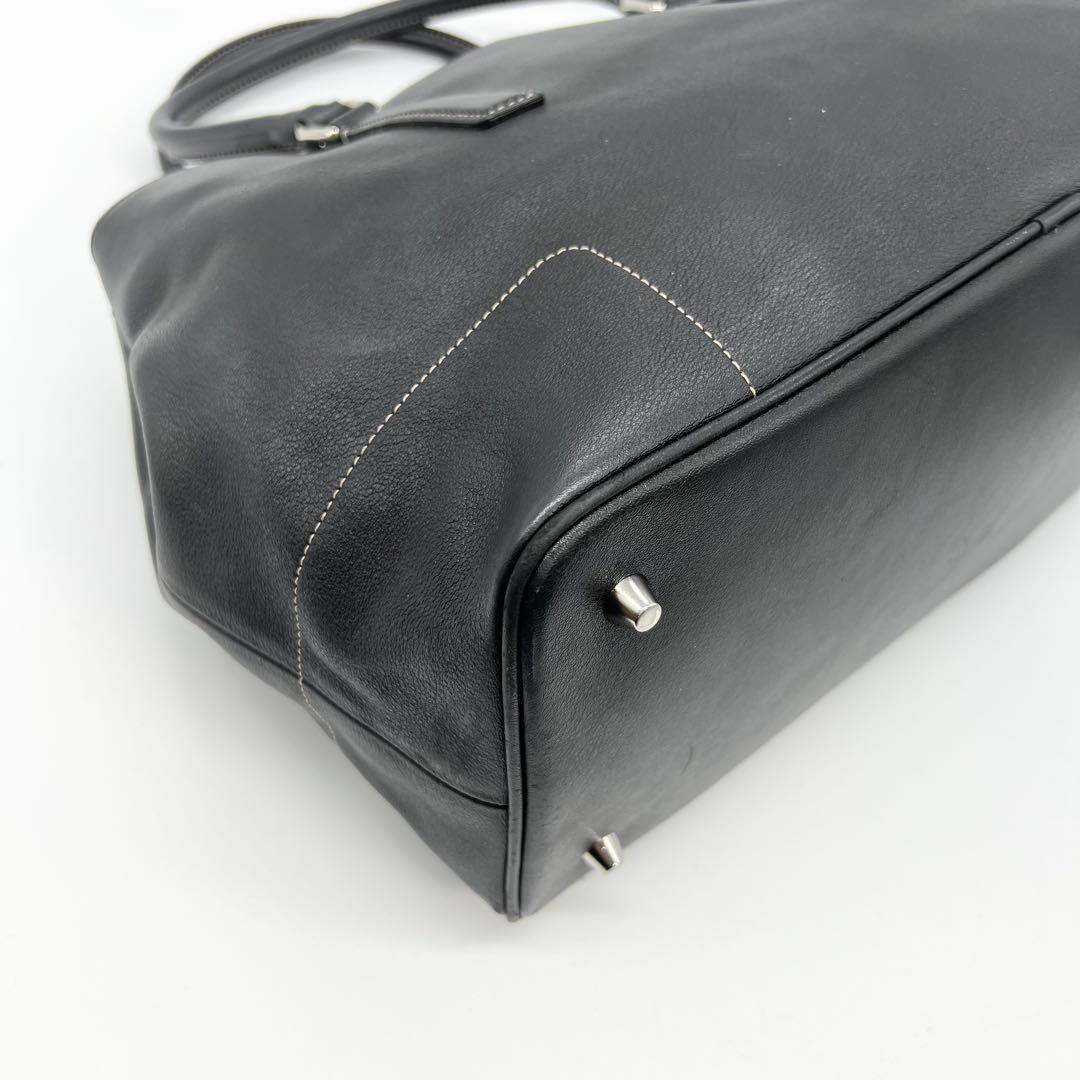 美品✨オールドコーチ　トートバッグ　ビジネス　レザー　ブラック　A4　肩掛け