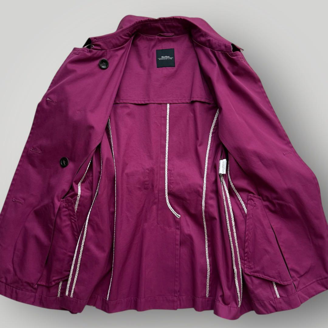 美品☆Max Mara ウィークエンド トレンチコート ショートコート ベルト