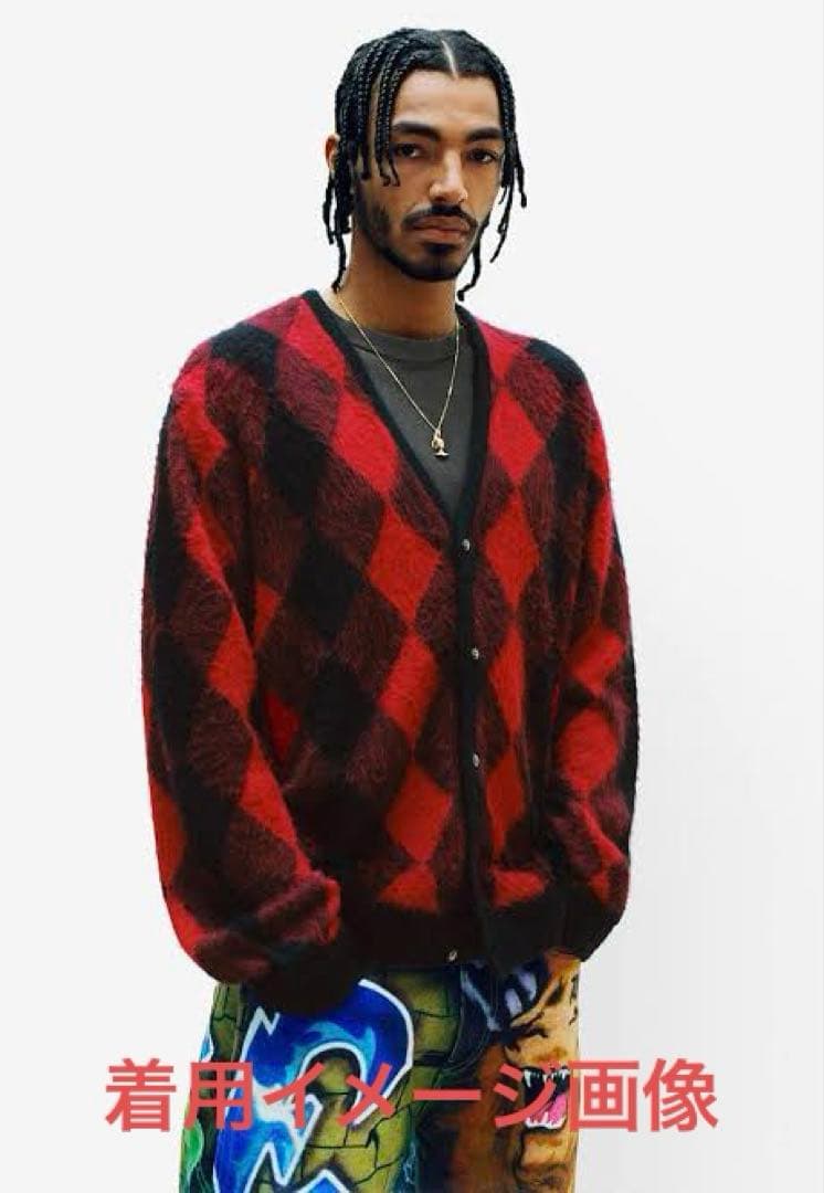 トップス Supreme Brushed Argyle Cardigan