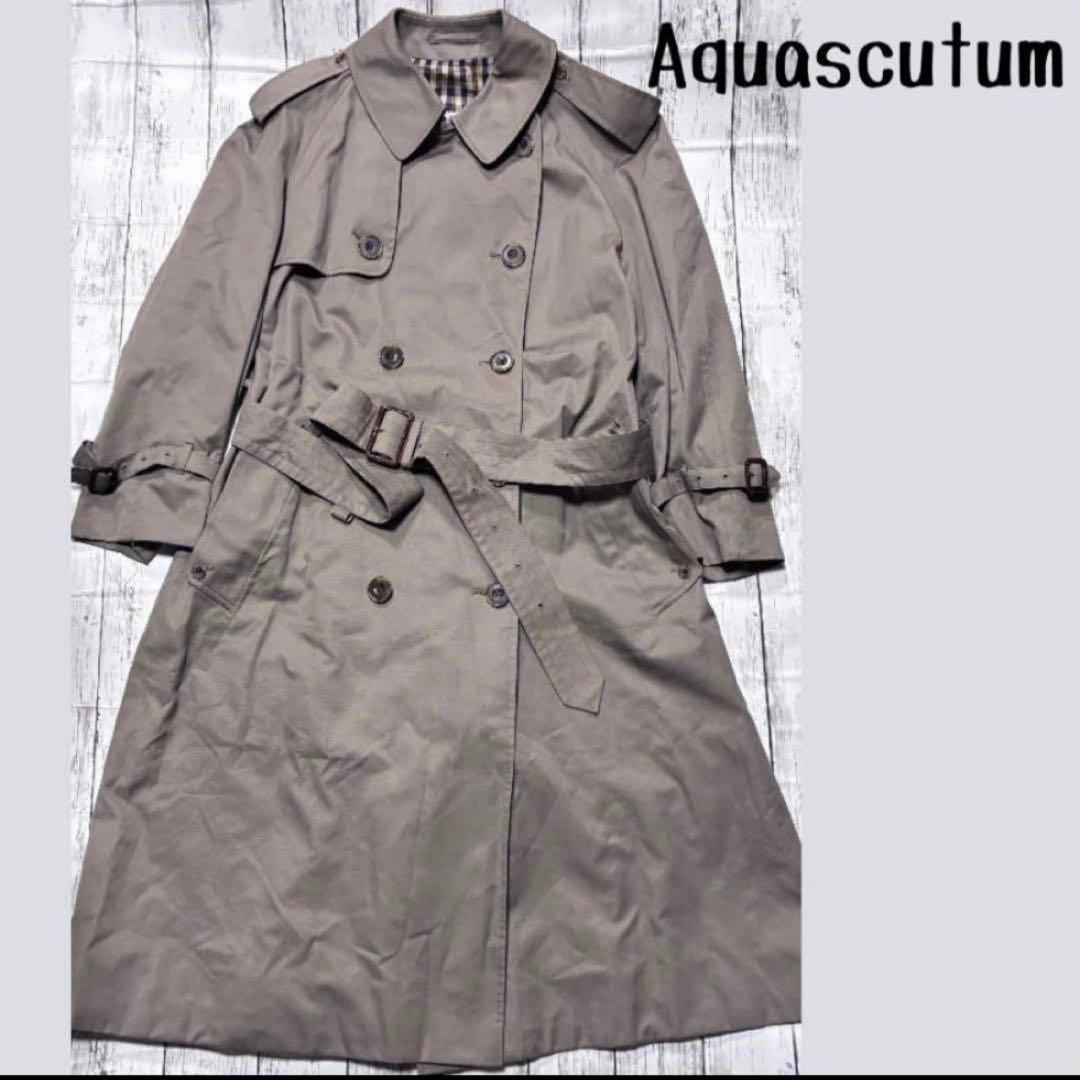 c*2様 Aquascutum アクアスキュータ厶 AQUA5 トレンチコート