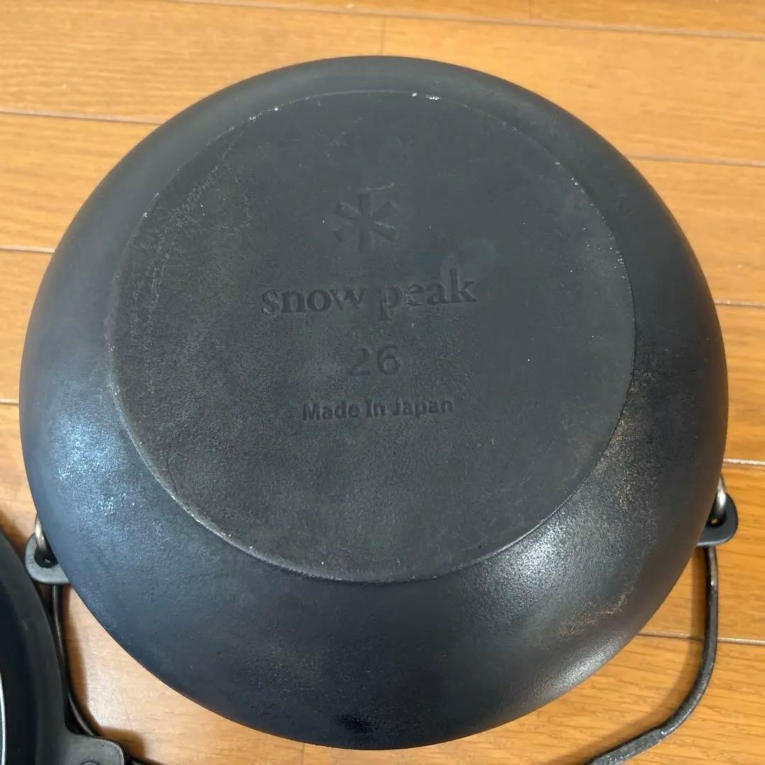 スノーピーク 和鉄ダッチオーブン 26cm ラフターPro 収納ケース付き