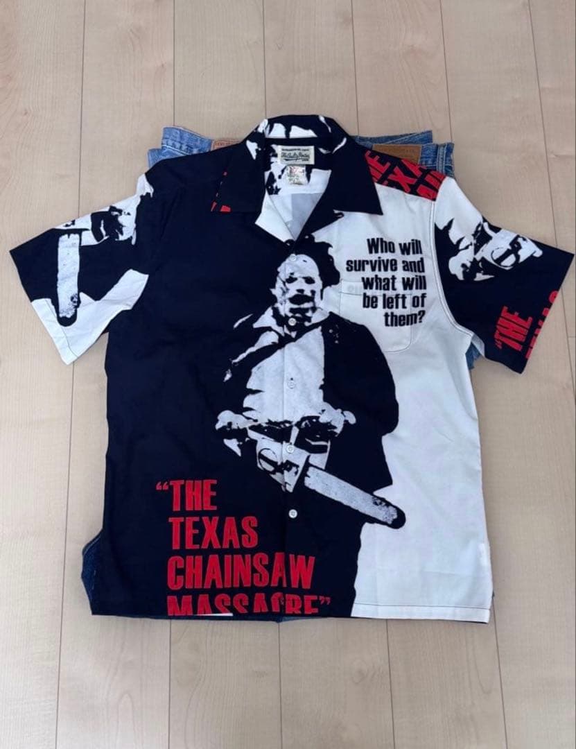 WACKO MARIA ワコマリア 悪魔のいけにえ ハワイアンシャツ L 超美品