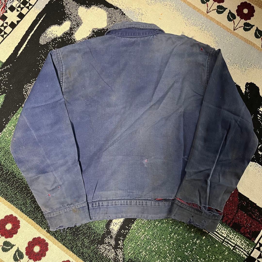 F*E様 50s 襤褸 ワークジャケット USA製 ヴィンテージ 茄子紺 鬼フェ