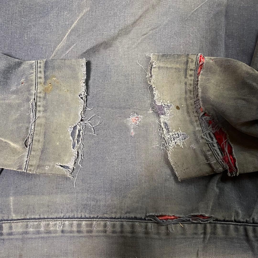 F*E様 50s 襤褸 ワークジャケット USA製 ヴィンテージ 茄子紺 鬼フェ