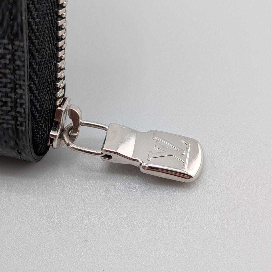 【美品・箱付】ルイヴィトン ジッピーパース ダミエ グラフィット RFID