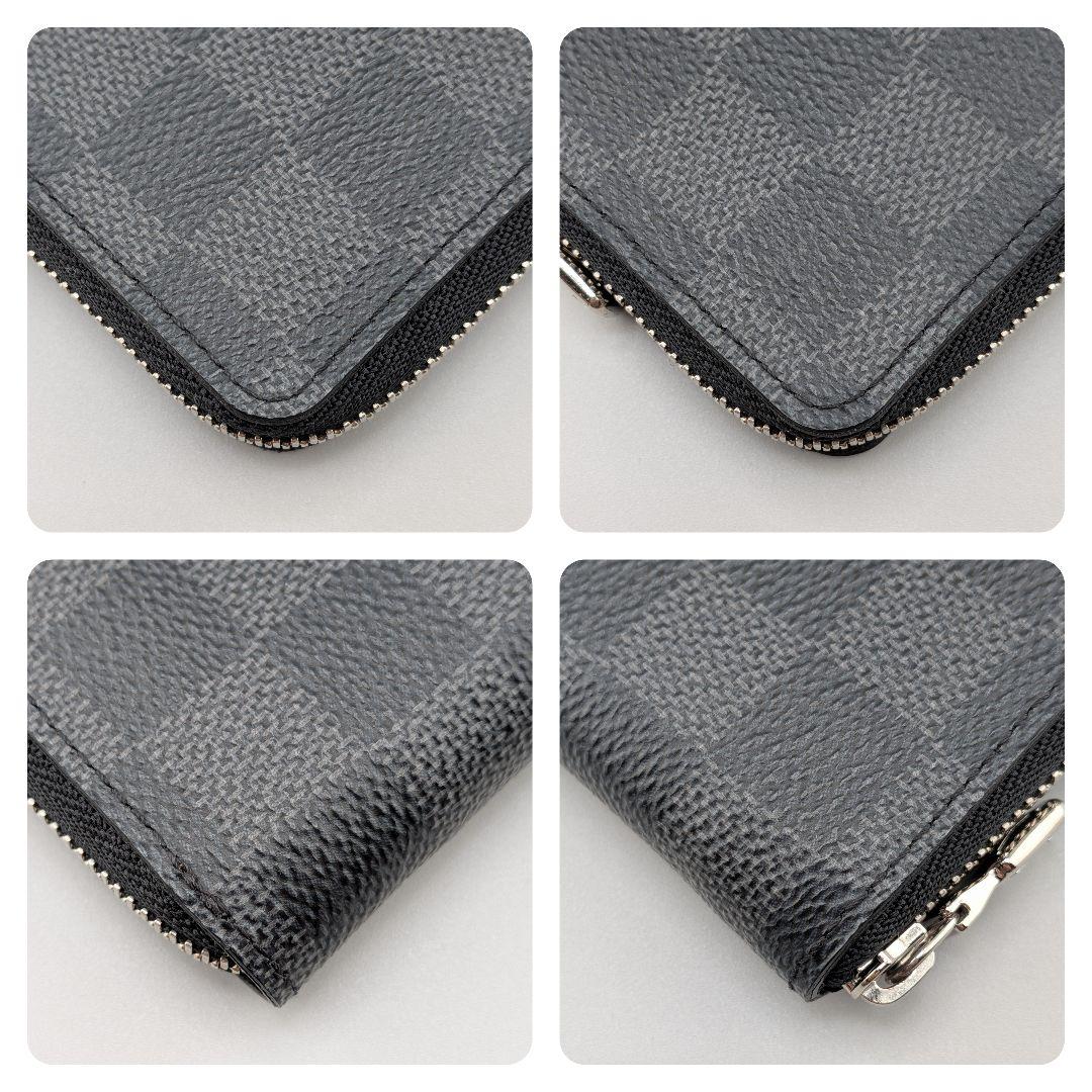 【美品・箱付】ルイヴィトン ジッピーパース ダミエ グラフィット RFID