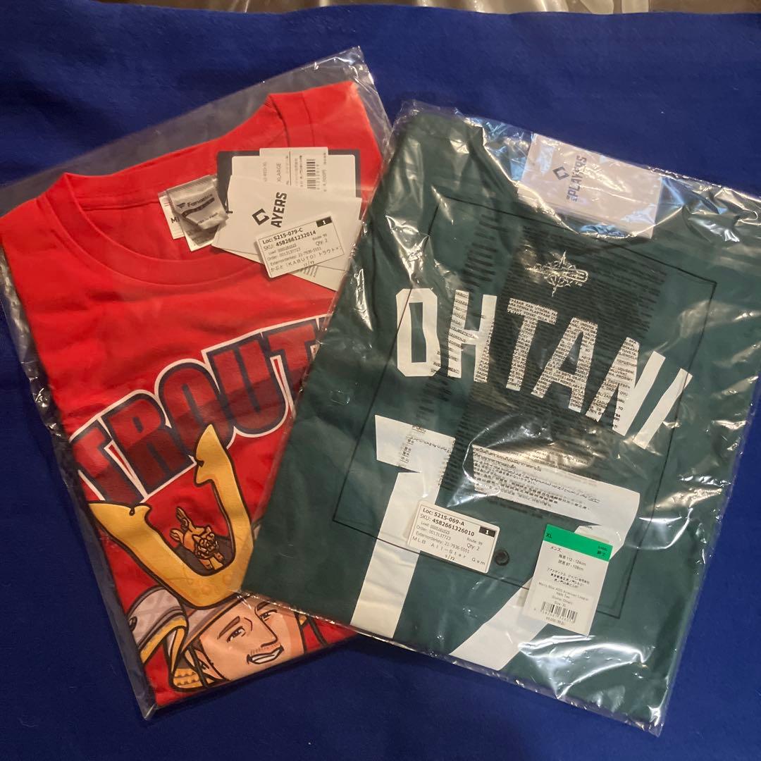 大谷翔平応援グッズトラウト・大谷 オールスターTシャツ2セット