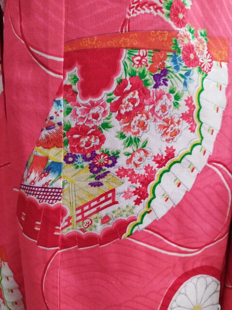 専用です☆アンティークピンク着物2点
