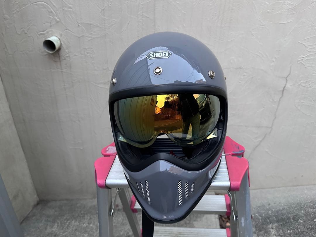 ば*な様 SHOEI EXーZERO Mサイズ　バサルトグレー　中古　おまけ付き