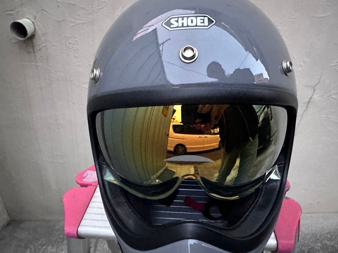 ば*な様 SHOEI EXーZERO Mサイズ　バサルトグレー　中古　おまけ付き