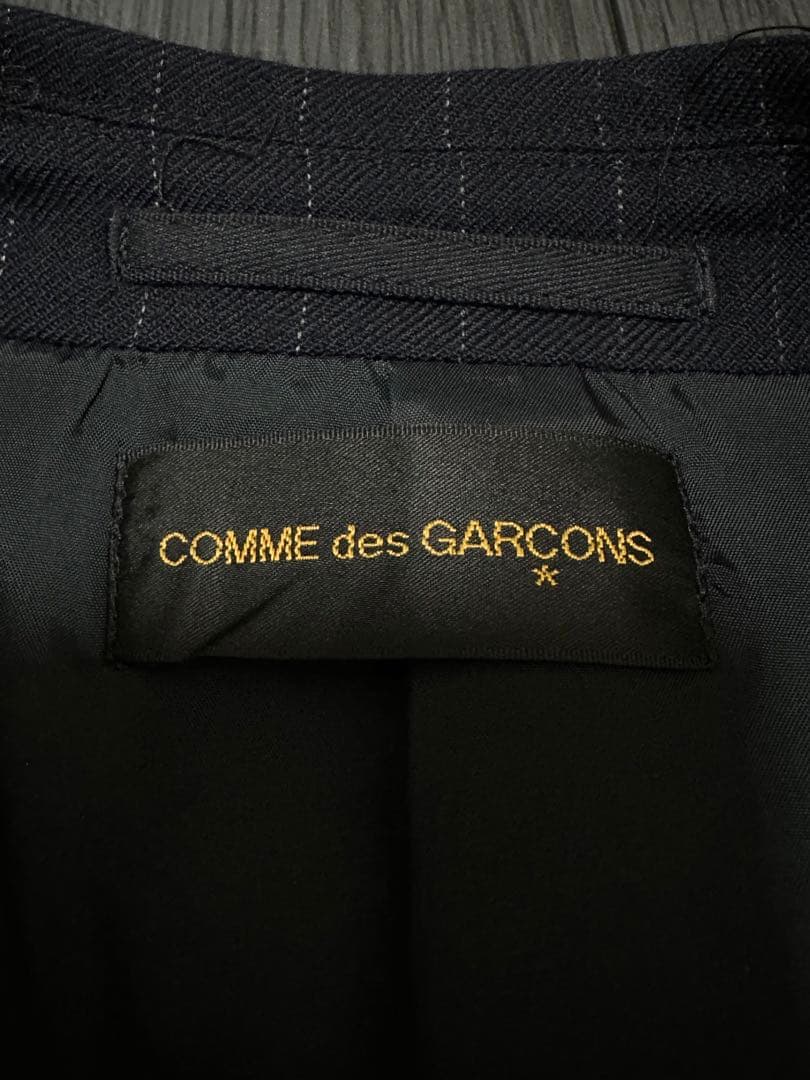 コムデギャルソン 03aw リボン装飾 切り替えステンカラーコート