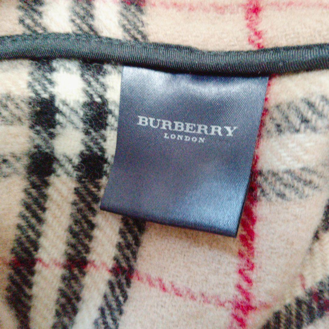 定番人気　BURBERRY　ダッフルコート　ウール　黒　ブラック　大きいサイズ