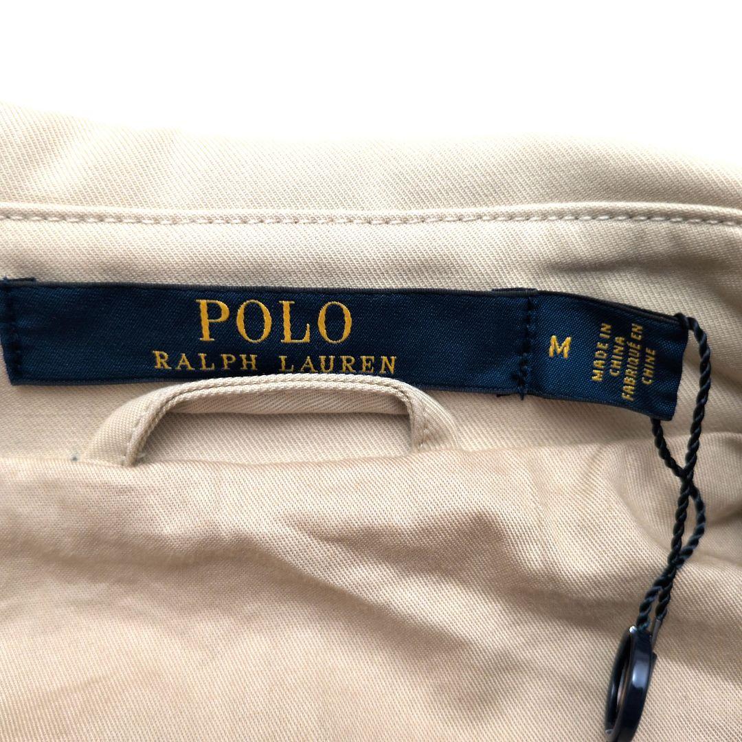 【未使用 タグ付き】ポロラルフローレン　トレンチコート　ロング丈　ベルト　M