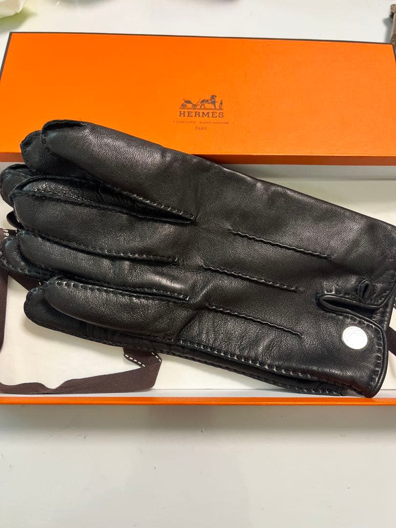 HERMES レザー手袋 8.5