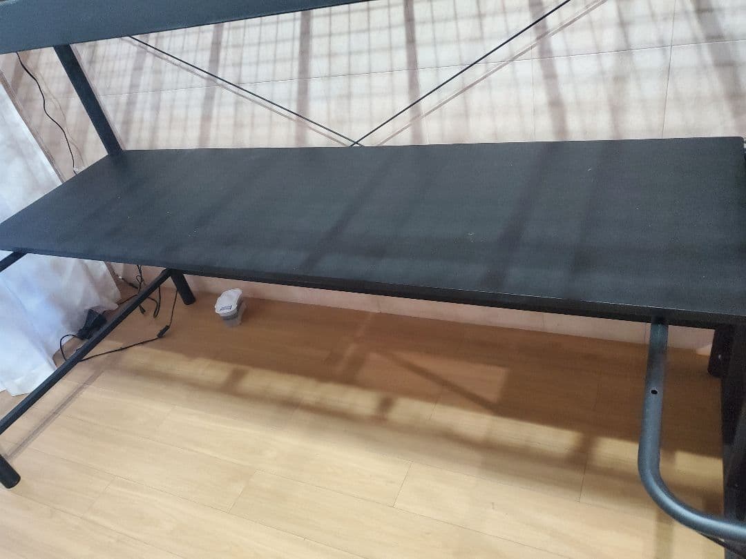 階段付きブラックロフトベッド スチール製 説明文を読んで下さい