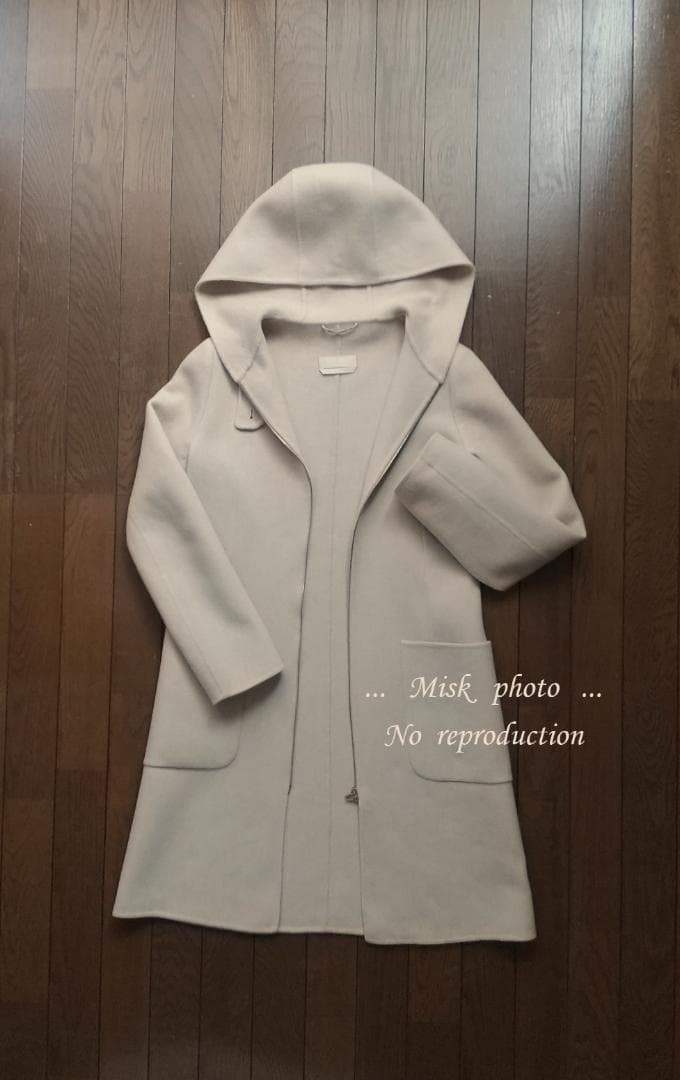 'S Max Mara スタイリッシュダブルフェイスフーディコート JI40