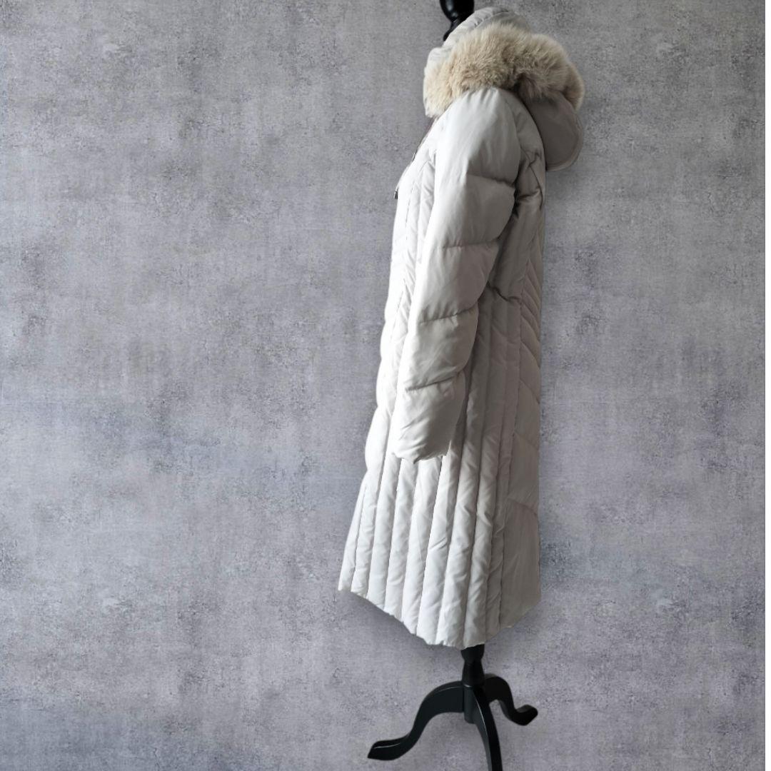 美品✨noa-ge ダウンロングコート ブルーフォックスファー ML相当