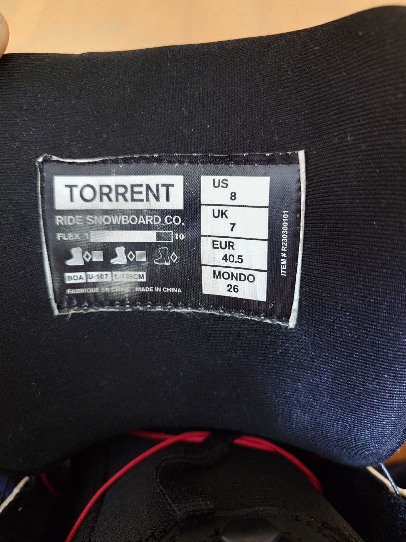 RIDE TORRENT スノーボードブーツ 26センチ