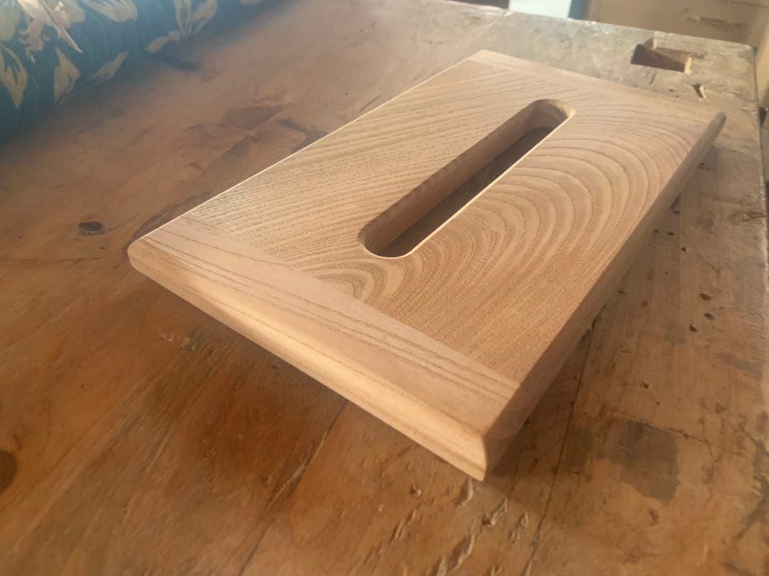 ☆ nn☆✨高級木材・欅✨木製ティッシュケース製作【MUKU】職人手作り