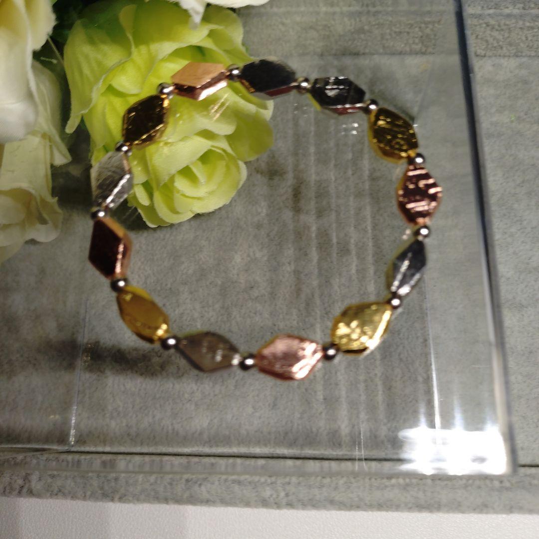 ギベオン隕石(鑑定書付き)天然石パワーストーンブレスレット