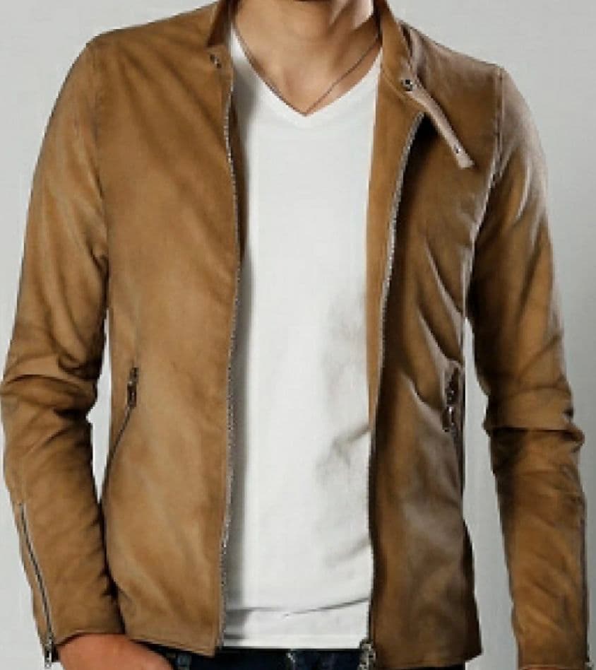 定価6万wjk スウェード ライダースレザージャケット