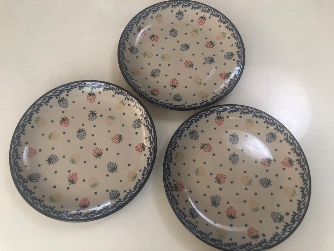 ポーリッシュポタリー ポーランド食器　いちご