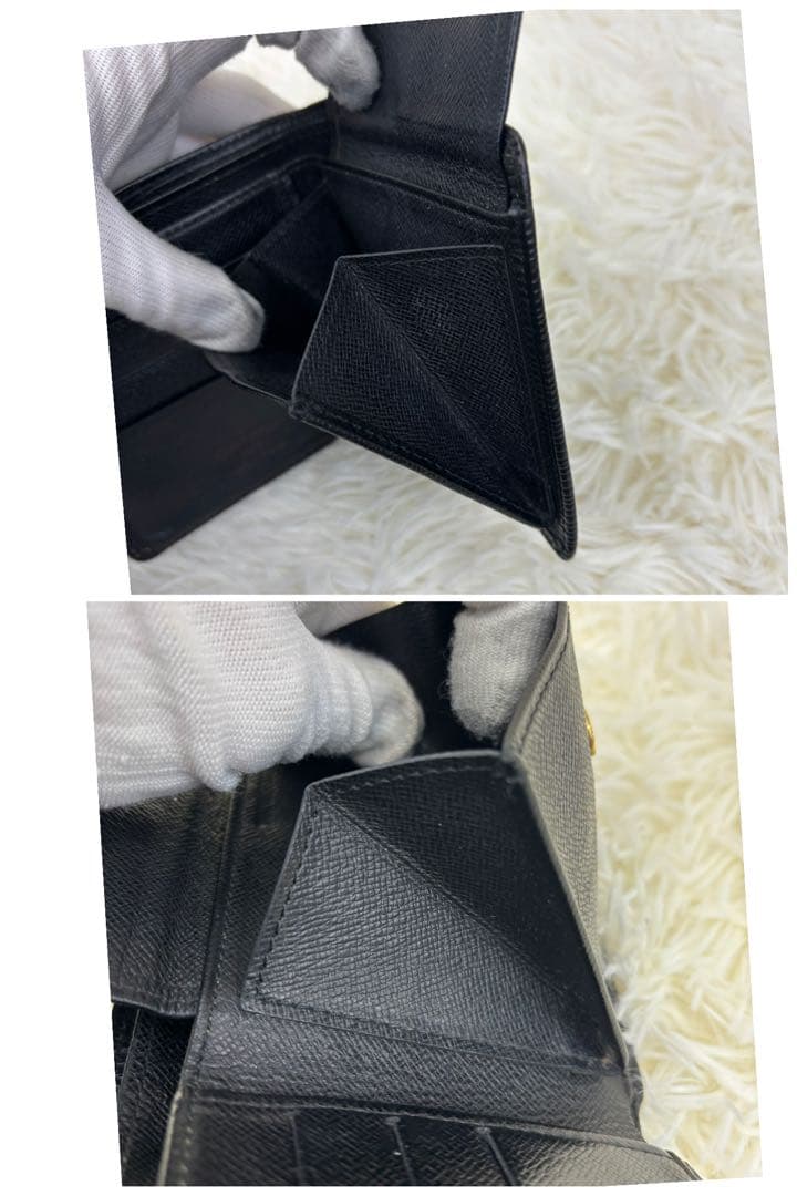 ルイヴィトン エピ ポルトモネ カルトクレディ 折り財布 黒 M63542
