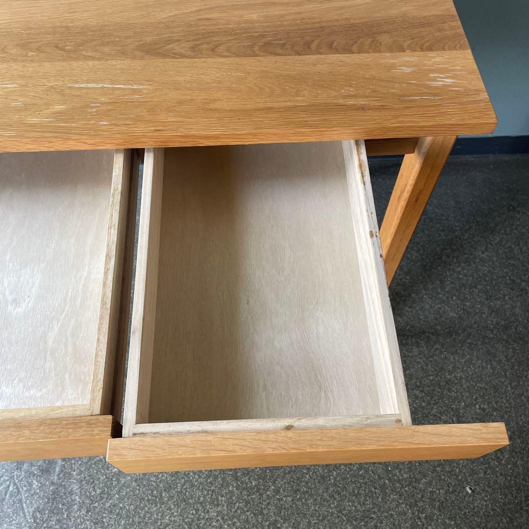 無印良品　デスク　タモ材　机のみ
