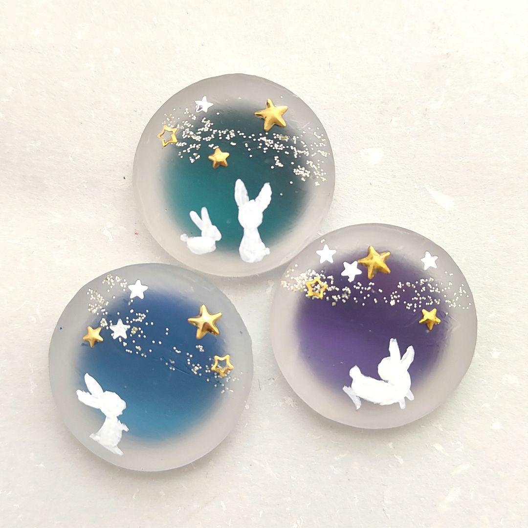 【869】ハンドメイド　レジン　ヘアゴム　ポニーフック