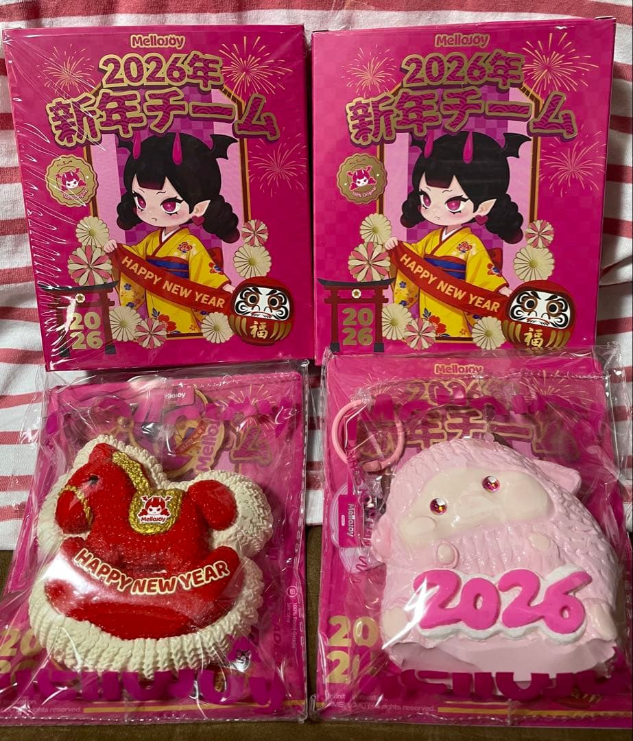 メロジョイmellojoy 2026 新年チーム ハッピー馬年　あけおめ羊