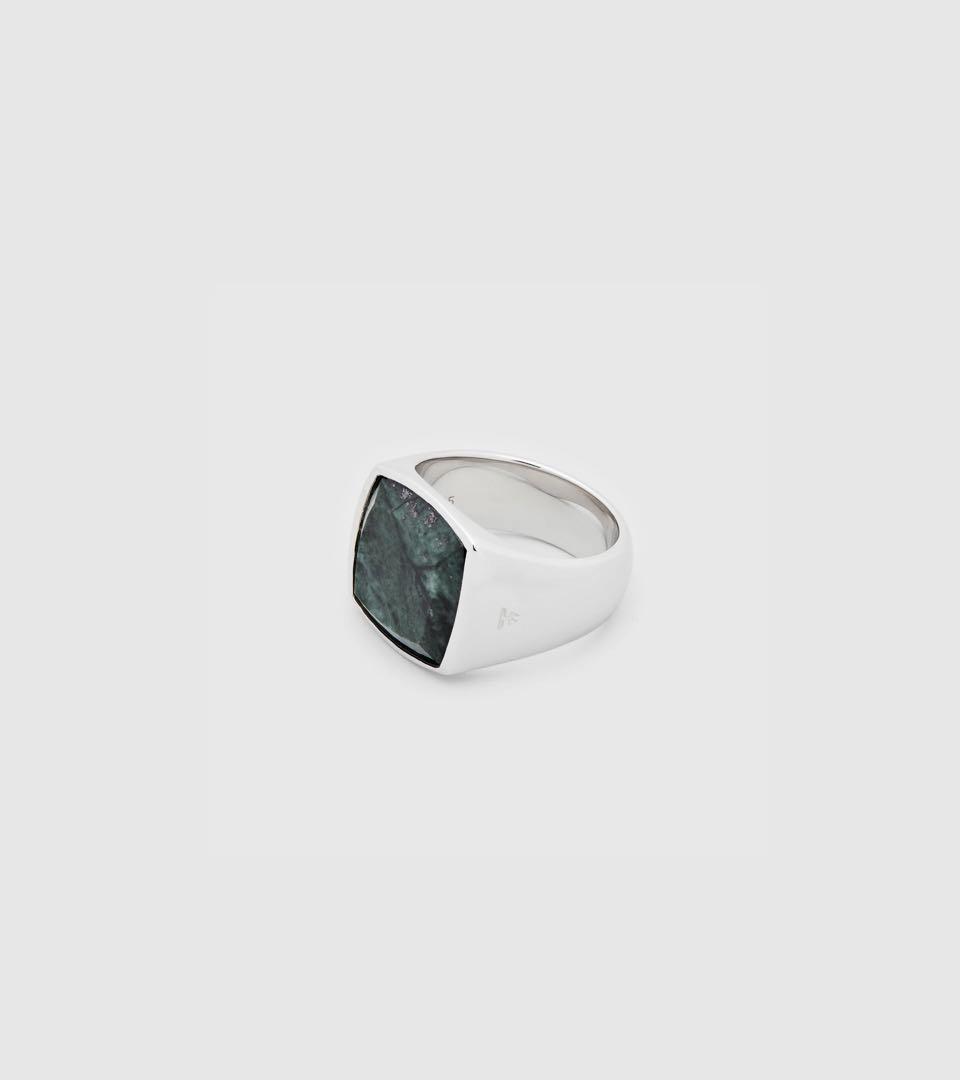 アクセサリー TOMWOOD / Cushion Green Marble Ring / 50