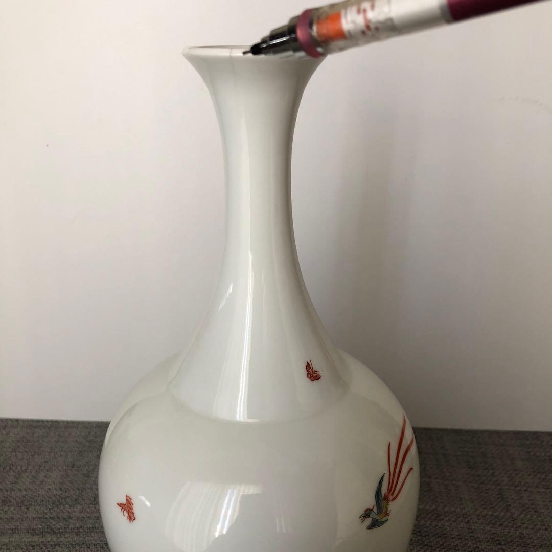 二重渦福　角福　花瓶　柿右衛門