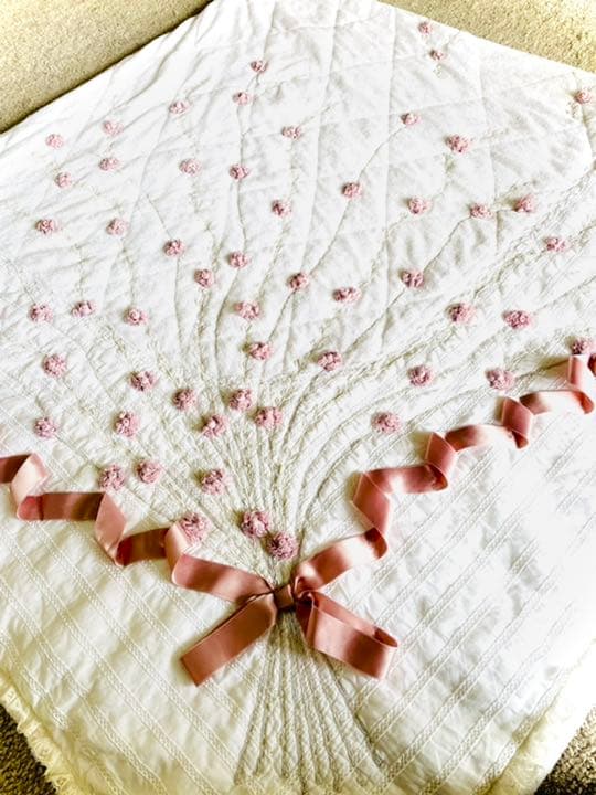 さえら ヒスクローネ　綿毛布　タオルケット　ベッドカバーにも　USED