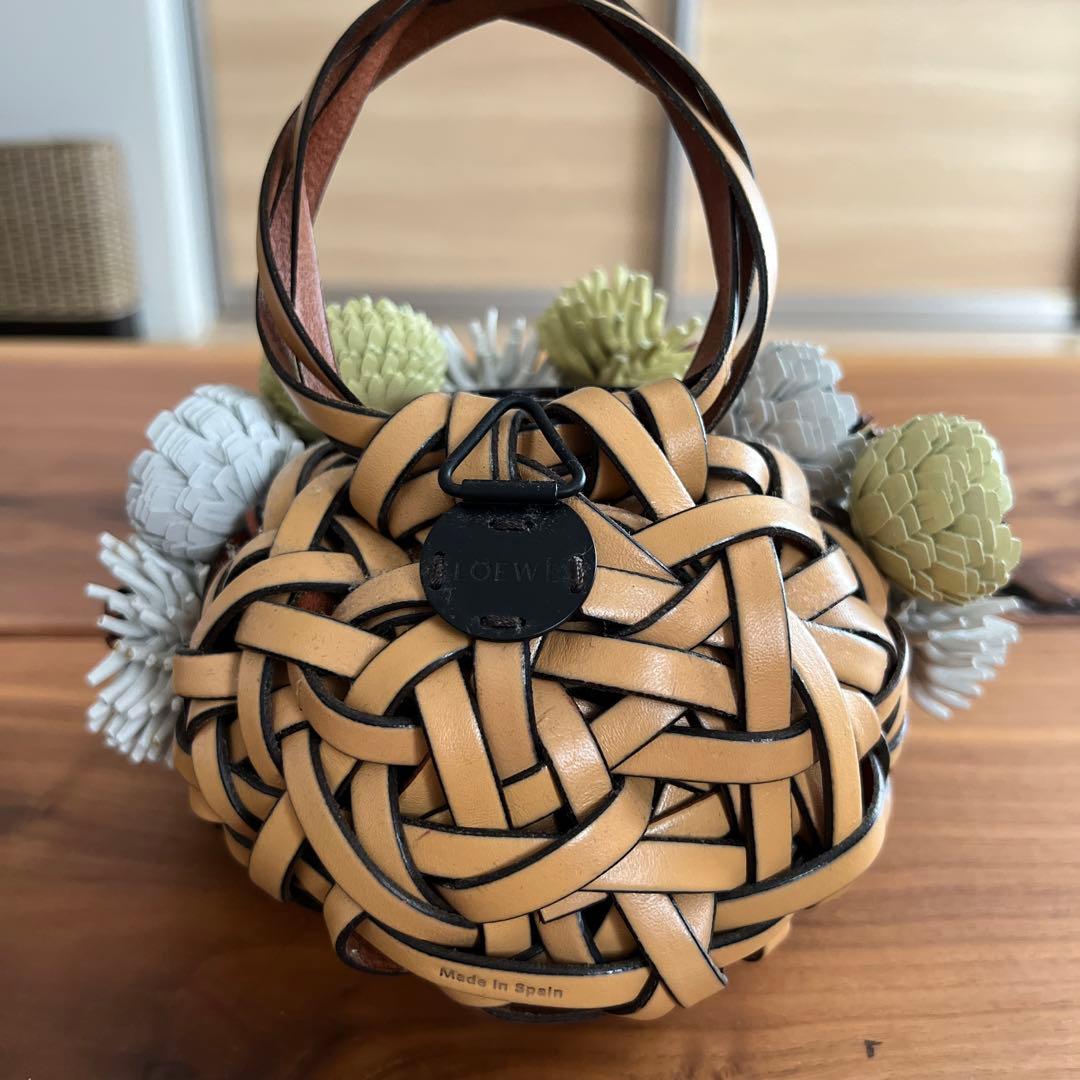 ロエベ　花瓶グリーン