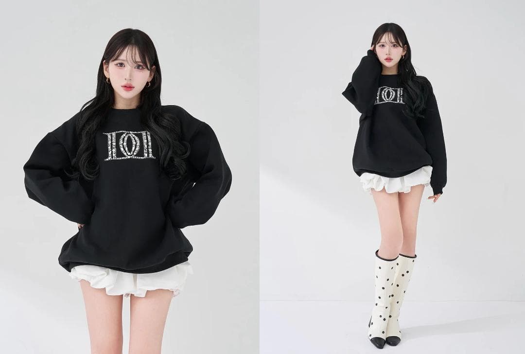 ダーリッチ darich DDロゴビジュースウェットプルオーバー ピンク