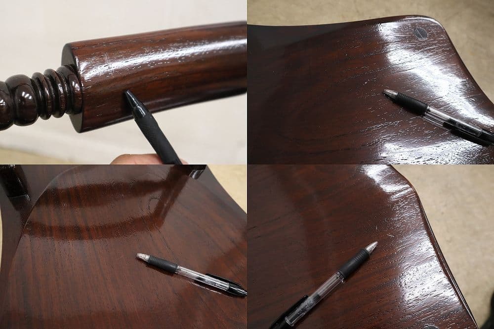 【九州民芸家具】B型 ワイコムチェア①・椅子・ミズメザクラ材無垢・和モダン