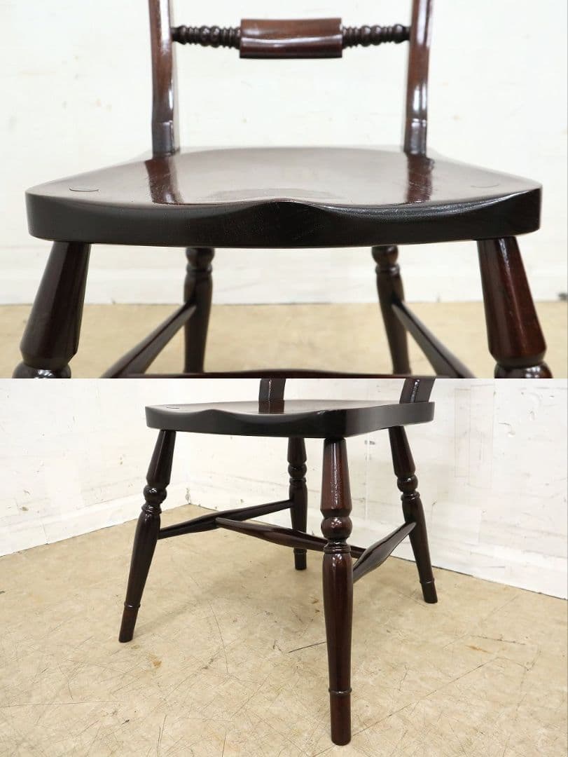 【九州民芸家具】B型 ワイコムチェア①・椅子・ミズメザクラ材無垢・和モダン