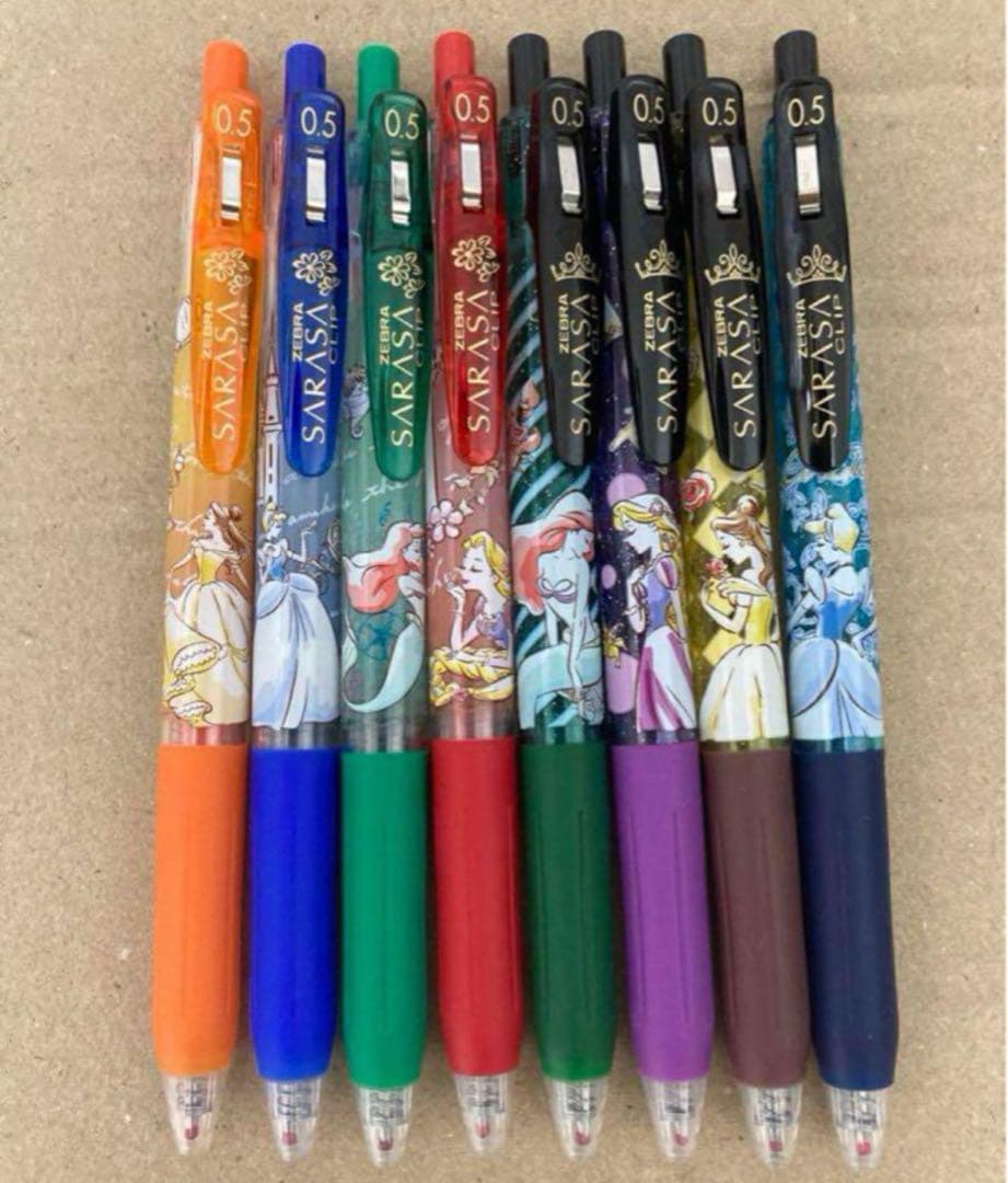 サラサ クリップ 0.5 香り付き ディズニー プリンセス 8本セット