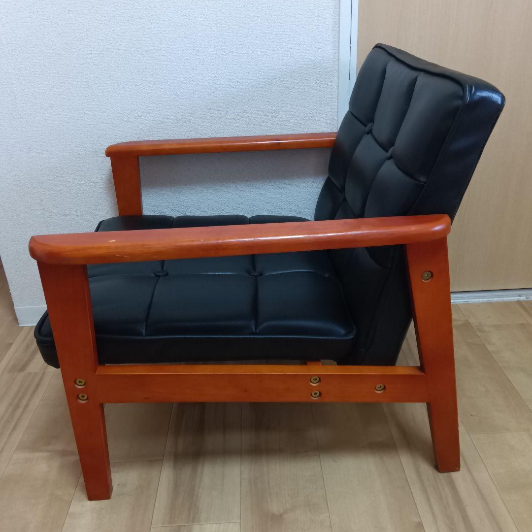 コスパクリエーション [BARNEY（バーニー） 木肘レトロソファ 1人掛け