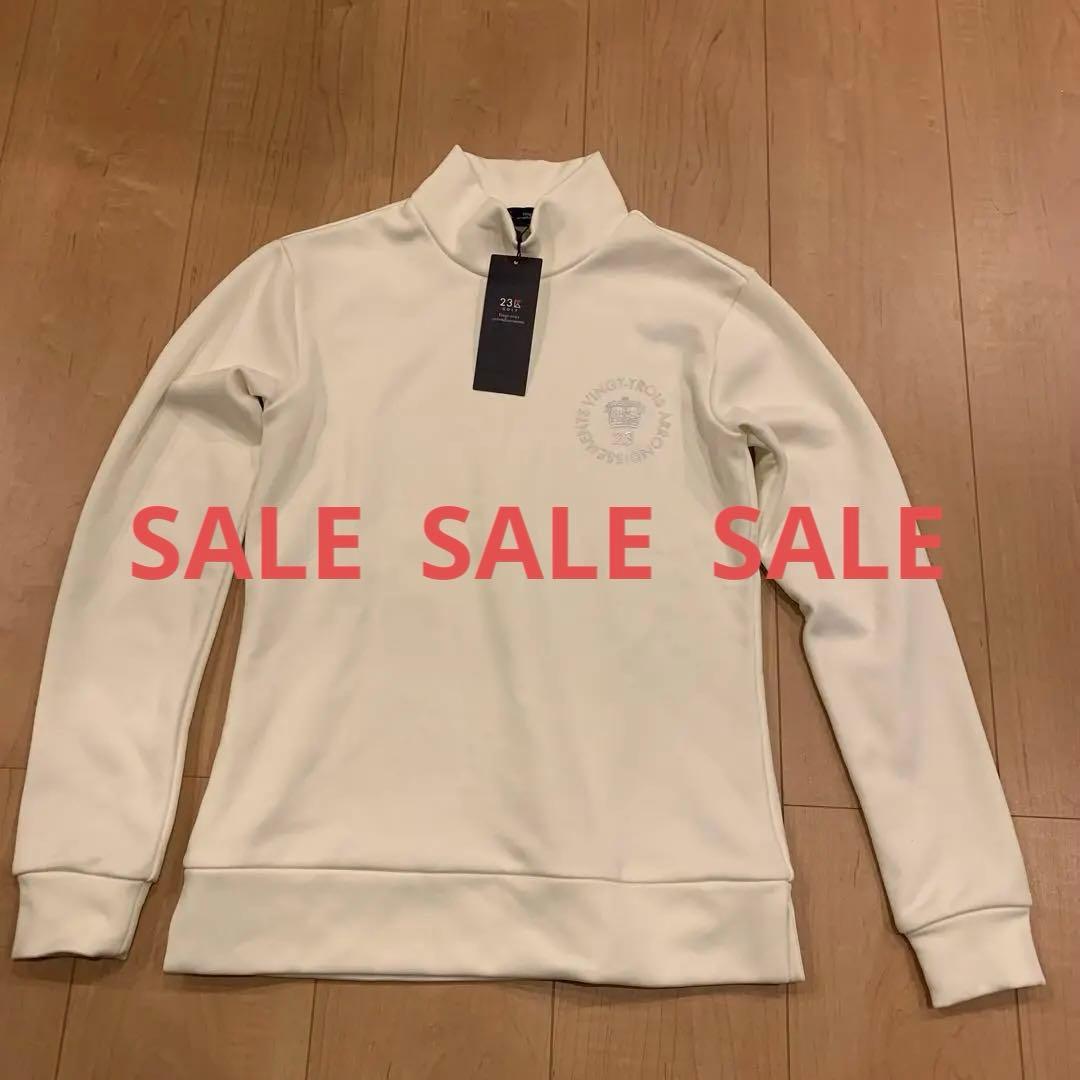 ゴルフウェアタグ付き 23K GOLD レディース セーター Ｏサイズ ホワイト