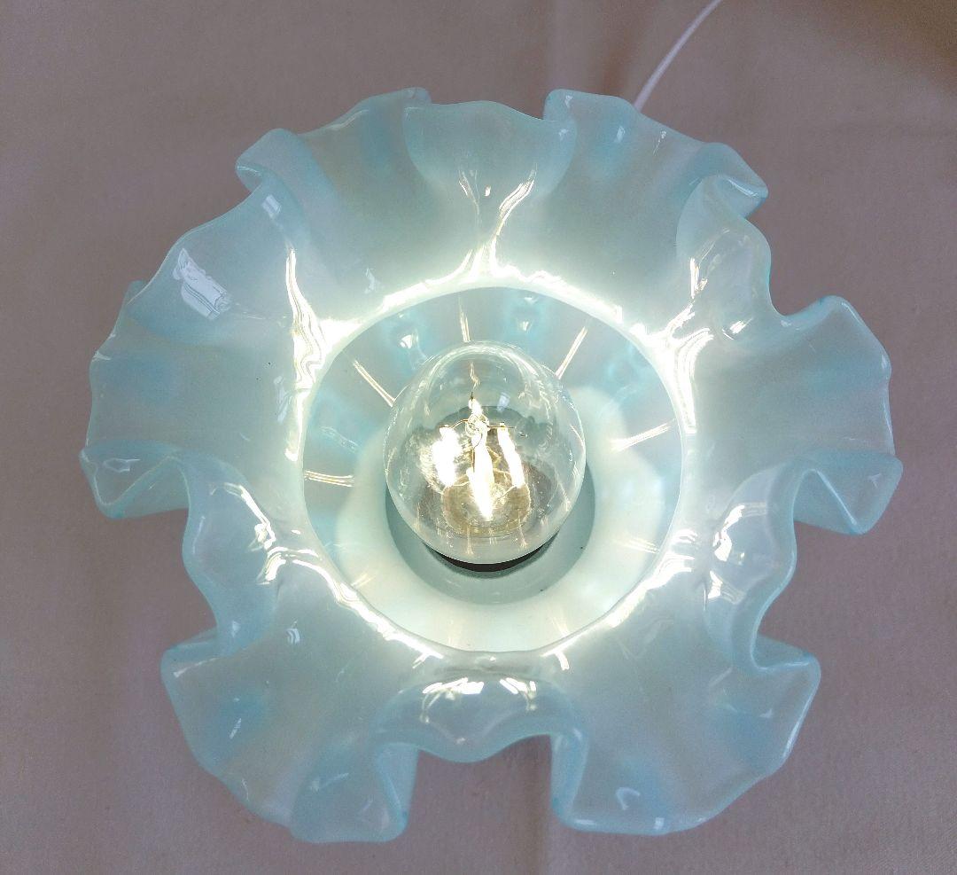 ☆美 フェントン ベイビーブルー オーバーレイシェードランプ