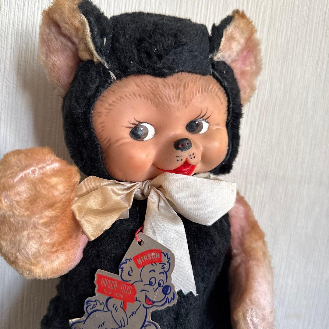 Hirsch Toys ヒルシュ　ラバーフェイス　ドール　ビンテージ　クマ