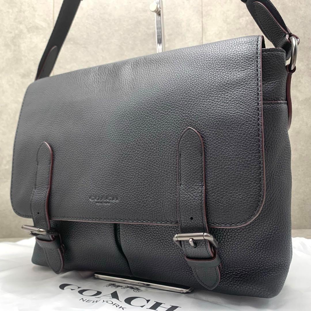 COACH メトロポリタン ソフト ショルダーバッグ メッセンジャーバッグ 黒