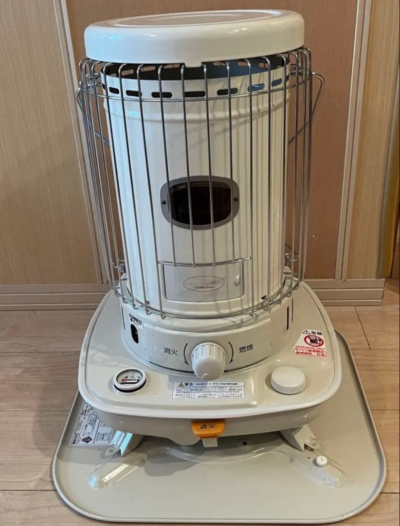 【美品】 CORONA 石油ストーブ SL-5122 ホワイト、五徳付き