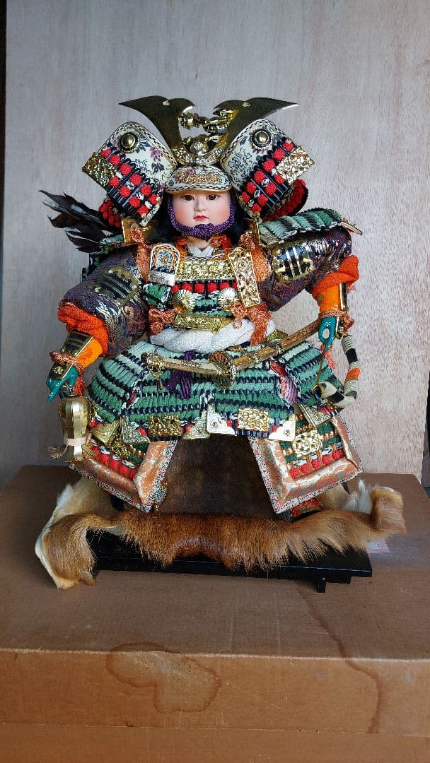 秀月　五月人形 武士の鎧姿 約60cm