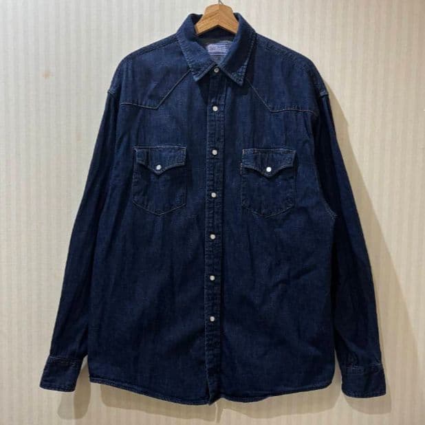 トップス BLUE BLUE - DENIM WESTERN BIG SHIRT