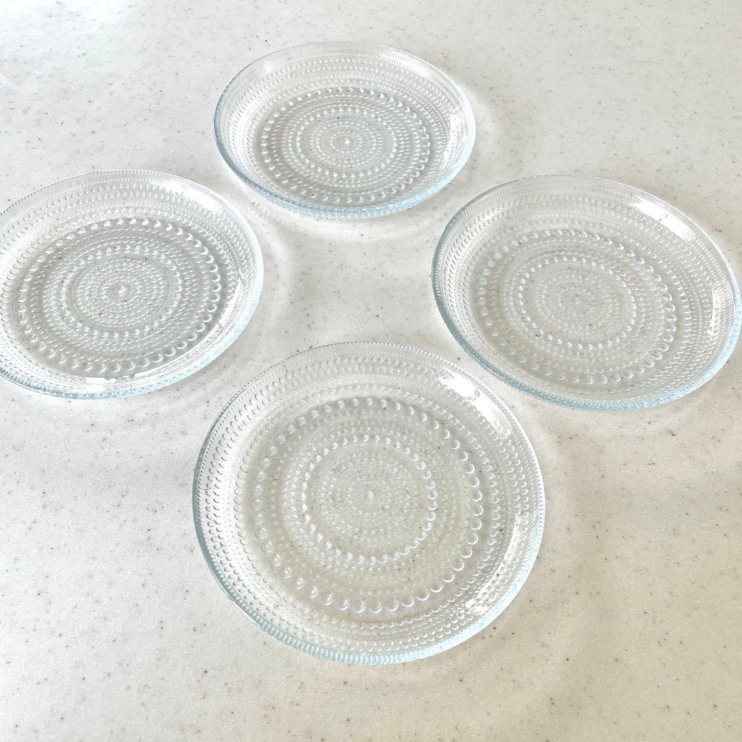 【8枚セット】 Ittala イッタラ カステヘルミ　プレート17cm クリア