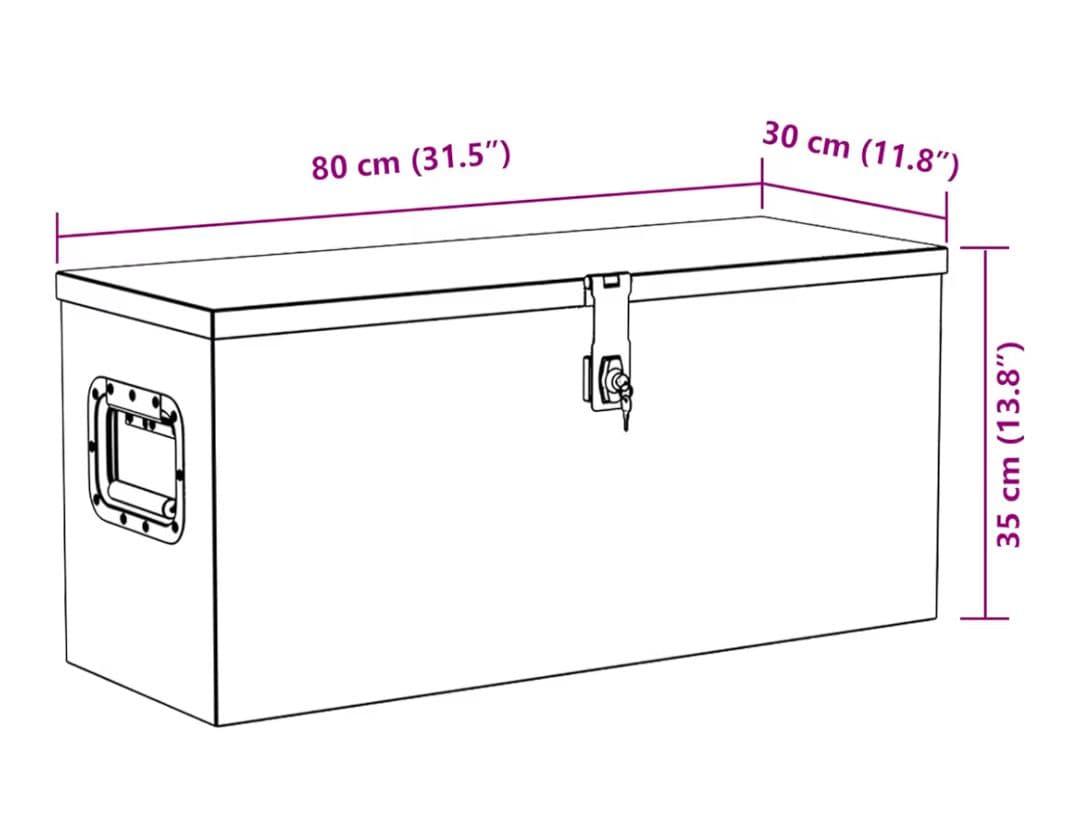 アルミボックス 80x30x35cm