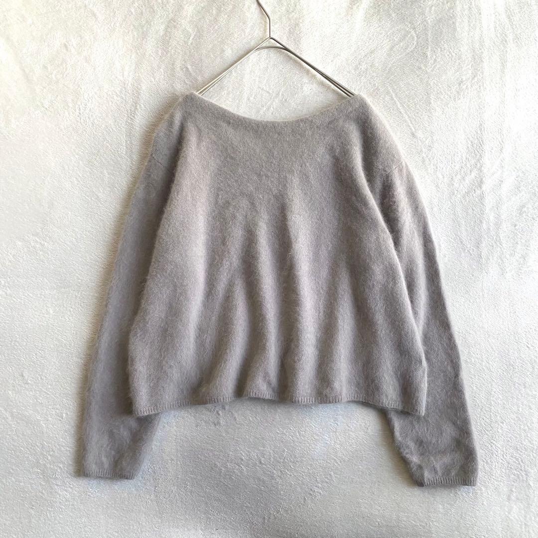 【美品✨】Ballsey ふんわり　フラッフィーヤーン ボートネックプルオーバー