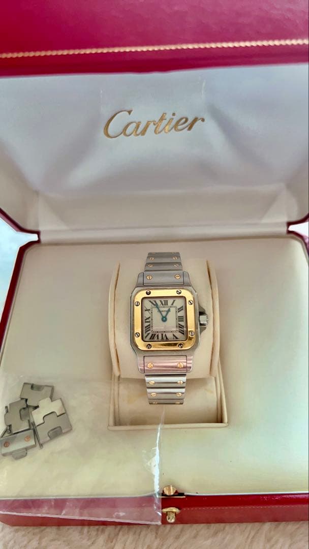 Cartier サントスガルべSMコンビ　レディース